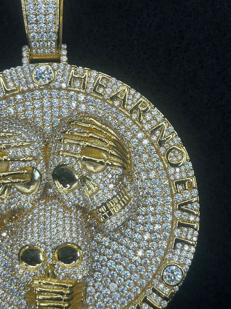 Hear, See, Speak No Evil Pendant