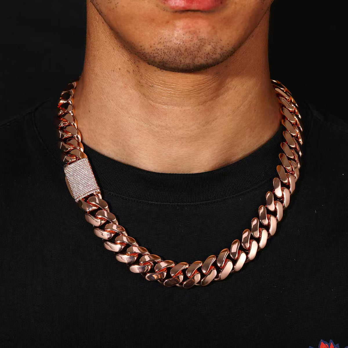 Classic Cuban Link Necklace-Clamp Clasp