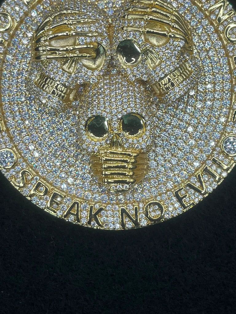Hear, See, Speak No Evil Pendant