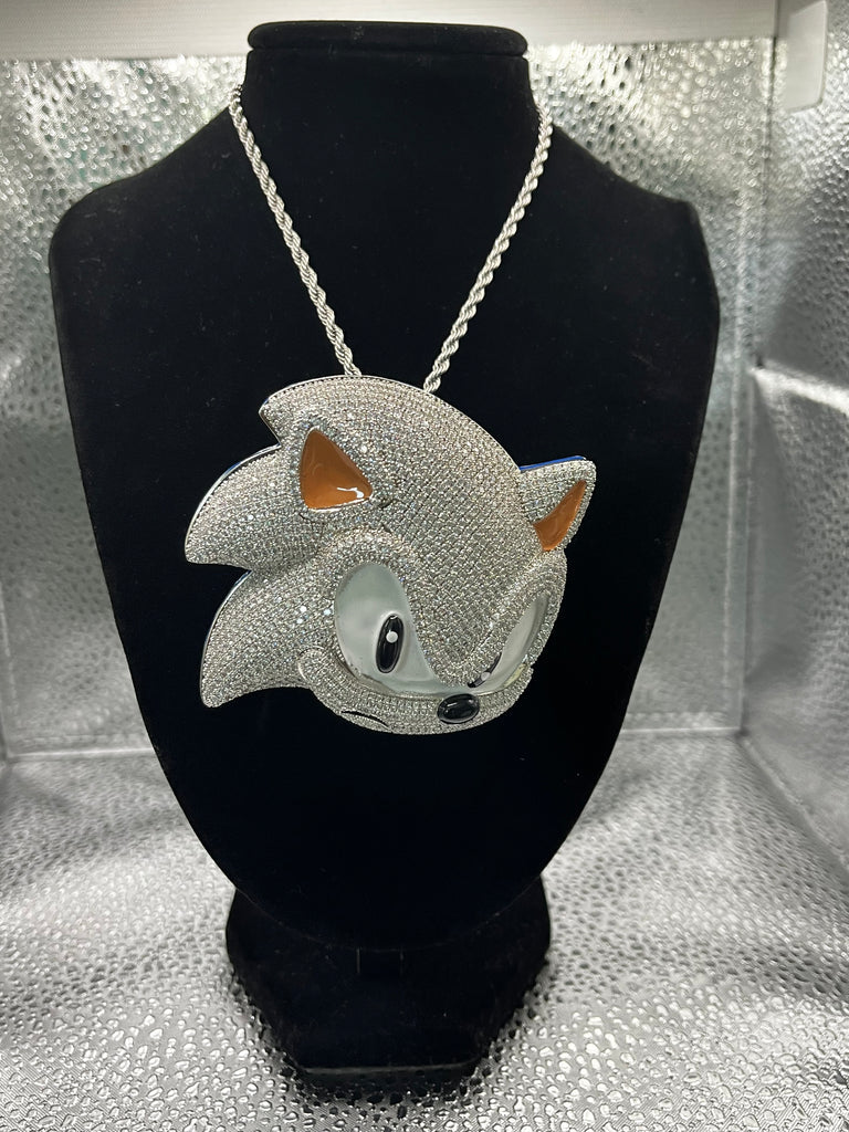 Hedgehog Cartoon Head Pendant