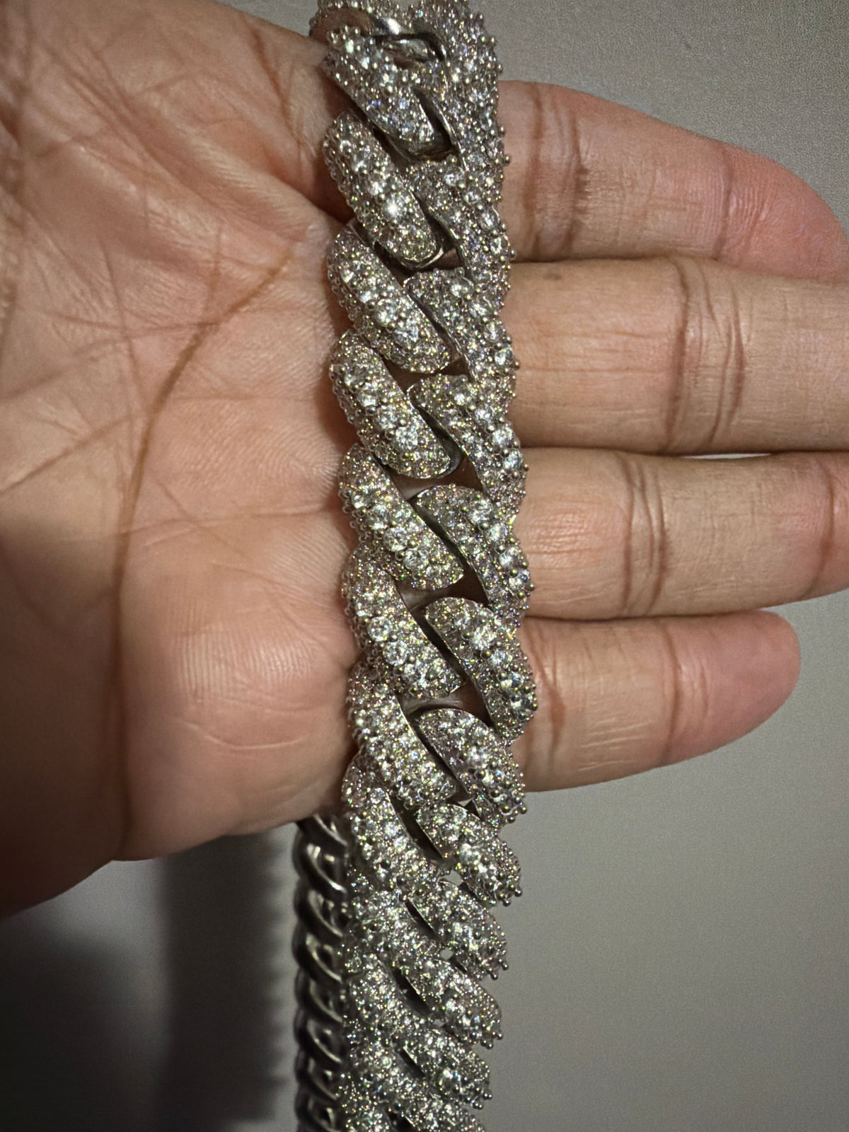 Rugged Stone Cuban Link Necklace