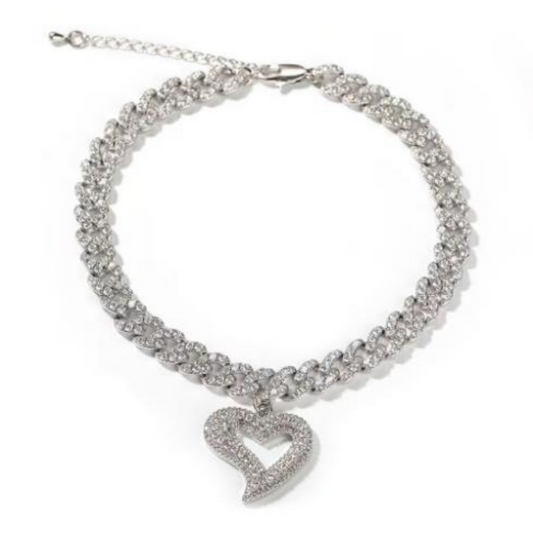 Groovy Heart Anklet