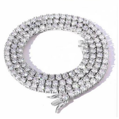 Tennis Necklace (Plated with Moissanite)